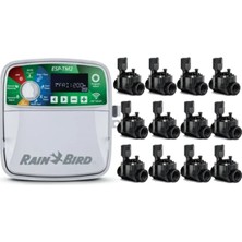 Rain Bird  Tm2-12 Kontrol Ünitesi ve Selenoid Vana Seti (12 İstasyon)