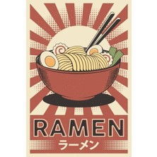 512 Art Design Ramen Yemeği Tasarım Mutfak Poster 30 x 42 Çerçevesiz