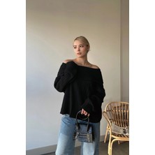 Vaggon Madonna Yaka Oversize Triko Kazak