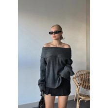 Vaggon Madonna Yaka Oversize Triko Kazak