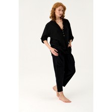 Ravenraw Patlı Keten Gömlek