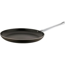 Evren 22 cm Chef Krep Tava, Horeca Non-Stick Krep ve Omlet Tavası 22 cm (Çelik Çubuk Kulp)