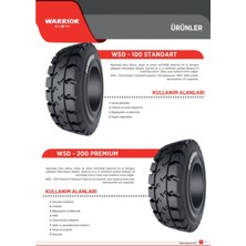 28X9-15 (225/75-15) Warrior Wsd Standart Segmanlı Dolgu Forklift Lastiği