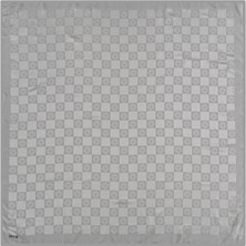 Aker Monogram Dama Eşarp - Açık Füme 972