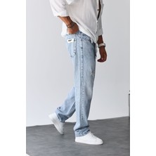 Kaizer Denim Buzmavi Baggy Pantalon Erkek
