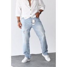 Kaizer Denim Buzmavi Baggy Pantalon Erkek
