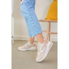 Stil Durağı 78157 Model Yeni Sezon Spor Ayakkabı Sneakers Bej.rose