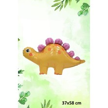 Pekshop Sarı Dinazor Folyo Balon Tatlı Dinozor Doğum Günü Balonu