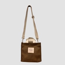 Uretti - Esin 8534 El Yapımı Tote Bag Çanta - Kahverengi