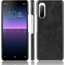 YH Mall Sony Xperia 10 Iı Lychee Desen Uyumluluk Anti Scratch Için Retro Kılıf (Yurt Dışından)