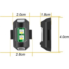 Greathings 2 Adet 7 Renk 30 Mod Bisiklet Motor Drone Çakar Lamba, Bisiklet Işığı, Motor Drone Aksesuar Işık