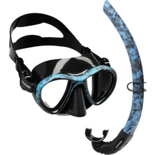Cressi Metis Maske - Corsica Şnorkel Set Blue Camo