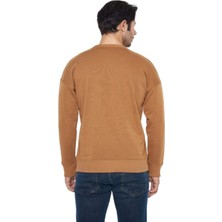 Leon One Erkek Basic Regular Fit 3 Iplik Şardonsuz Çelik Interlok Sweatshirt