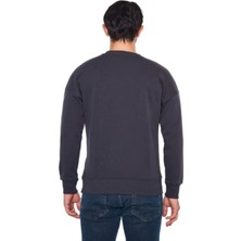 Leon One Erkek Basic Regular Fit 3 Iplik Şardonsuz Çelik Interlok Sweatshirt