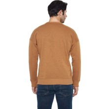 Leon One Erkek Basic Regular Fit 3 Iplik Şardonsuz Çelik Interlok Sweatshirt