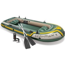 Oyuncakmatik Intex Seahawk 4 Kişilik Kürek Pompa Şişme Bot Seti 351X145X48 cm