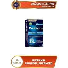 Nutraxin Probiota Advanced 60 Tablet - 5 Milyar Canlı Probiyotik 3 Katmanlı Tablet Teknolojisi 3'lü