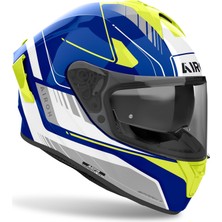 Aıroh Spark 2 Chrono Blue Yellow Gloss Kask