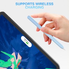 Forestl Digital Stoyobe Apple Pencil 2. Nesil Silikon Kılıf Düşmeyi Önleyici 2 Parçalı Kalem Koruyucu Kapak Dereceli (Yurt Dışından)