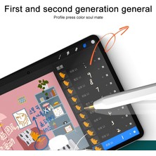 Forestl Digital Apple Pencil Için Kalem Uçları Kalem Uçları Seti 1. Nesil2. Nesil 2 In 1 5.0 Iğne + 6.0 Pirinç Kısa Iğne Değiştirme Ipuçları Çizimyazma Için (Yurt Dışından)