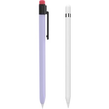 Forestl Digital Ahastyle PT180-1-K Apple Pencil 1. Nesil Kol Stylus Kalem Retro Kılıf Silikon Koruyucu Kapak (Yurt Dışından)