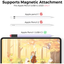 Forestl Digital Ahastyle PT180-3 Apple Pencil Için (Usb-C) Stylus Pen Yumuşak Silikon Kılıf (Yurt Dışından)