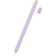 Forestl Digital Ahastyle PT65-2 Apple Pencil Için 2. Nesil Dokunmatik Kalem Koruyucu Kılıf Kontrast Renk Stylus Kalem Silikon Kılıf (Yurt Dışından)