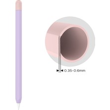 Forestl Digital Ahastyle PT65-2 Apple Pencil 2. Nesil Için Silikon Kılıf , Kontrast Renkli Stylus Kalem Yumuşak Koruyucu Kapak (Yurt Dışından)