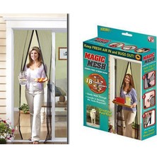 Siyah Mıknatıslı Kapı Sinekliği Tülü ( 90 x 210 Cm)