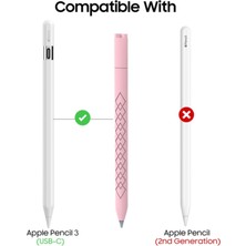 Forestl Digital Apple Pencil Için (Usb-C) Elmas Dokulu Silikon Kılıf Stylus Kalem Koruyucu Kapak (Yurt Dışından)