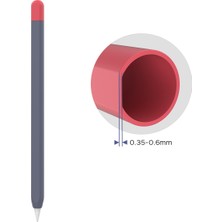 Forestl Digital Apple Pencil 2. Nesil Için Silikon Kılıf , Kontrast Renkli Stylus Pen Yumuşak Koruyucu Kapak (Yurt Dışından)