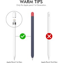 Forestl Digital Ahastyle PT94 Apple Pencil 1. Nesil Için Silikon Kılıf , Stylus Kalem Kılıf ı Kontrast Renkli Koruyucu Kapak (Yurt Dışından)