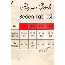 Bi Giyin Yeşil Yapraklı Dijital Desen Çocuk Yarım Kol Mayo Mikro Su Tutmaz Çocuk Mayosu Taytlı Çocuk Mayo