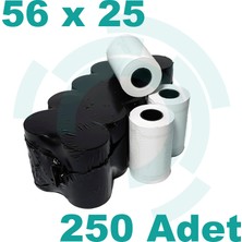 Nekosis 56MM X25M Termal Yazar Kasa Pos Kağıdı 250 Adet 1 Koli