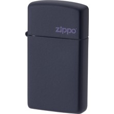 Zippo Slim Navy Matte  Logo Dizayn Çakmak