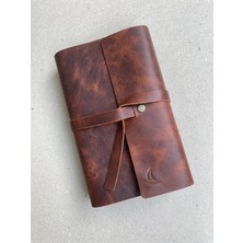 Alesta Leather El Yapımı Hakiki Deri Kitap / Defter / Ajanda Koruyucu Kılıf