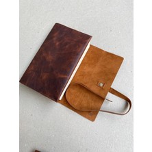 Alesta Leather El Yapımı Hakiki Deri Kitap / Defter / Ajanda Koruyucu Kılıf