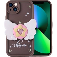 Forzacase iPhone 13 ile Uyumlu Butterfly Serisi 3D Kelebek Figür Tasarımlı Silikon Kılıf