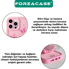 Forzacase iPhone 14 Pro ile Uyumlu Butterfly Serisi 3D Kelebek Figür Tasarımlı Silikon Kılıf