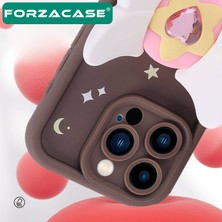 Forzacase iPhone 14 Pro ile Uyumlu Butterfly Serisi 3D Kelebek Figür Tasarımlı Silikon Kılıf