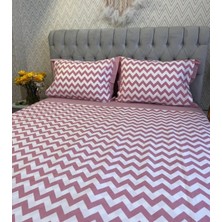 Calina Home Pembe Zik Zak Nevresim Takımı