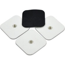Tekno Trust Çıtçıtlı Tens Pedi | 4 Adet 5x5 cm | Çıtçıtlı Tens Elektrodu