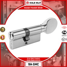 Kale Kilit Standart Mandallı Silindir 164 Gmc 76 mm Nikel 3 Anahtarlı 164GMC00056