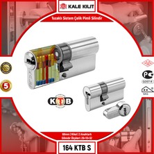 Kale Kilit Tuzaklı Sistem Çelik Pimli Silindir 164 Ktb S 68 mm Nikel 3 Anahtarlı 164KTBS0004
