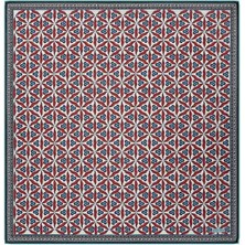 Bursa İpek Turkuaz Çintemani Desen Soft Eşarp