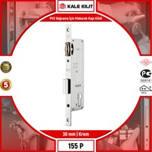 Kale Kilit Pvc Doğrama İçin Makaralı Kapı Kilidi 155 P 30 mm Krom 155P3000001