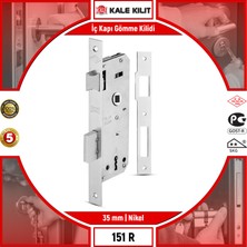 Kale Kilit İç Kapı Gömme Kilidi 151 R 35 mm Nikel 151R3500002