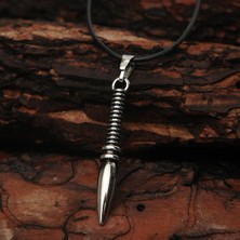 İdol Avm Mızrak Erkek Kolye Çelik Takı Aksesuar K24 T5