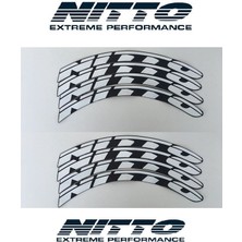 Fmark Nitto Beyaz Kalıcı Lastik Yazısı Nitto Sticker 10 Adet.