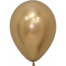 12" 30 cm Metalik Gold (Altın) Balon 10 Adet